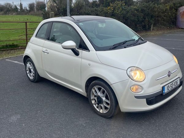Fiat 500 Hatchback, Petrol, 2010, White