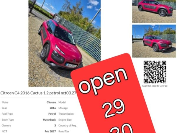 Citroen C4 Hatchback, Petrol, 2016, Red