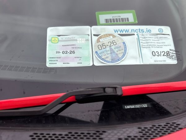 Nissan Micra Hatchback, Petrol, 2006, Red