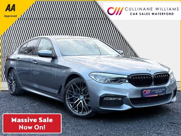 BMW 5-Series Saloon, Petrol Plug-in Hybrid, 2018, Blue
