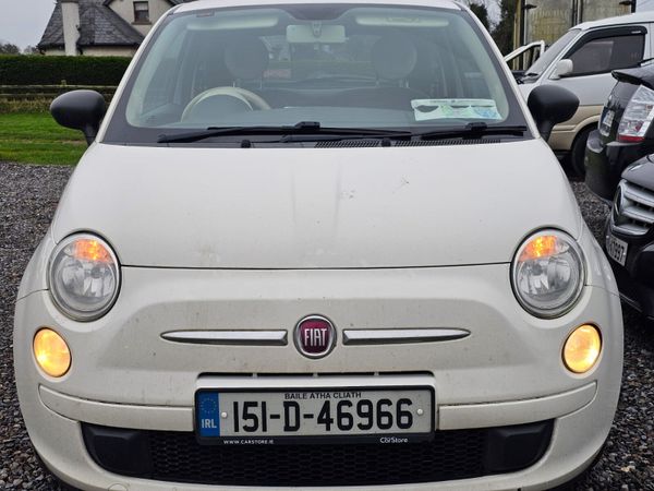 Fiat 500 Hatchback, Petrol, 2015, White