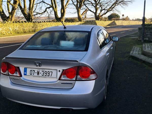 Honda Civic Saloon, Petrol Hybrid, 2007, Silver