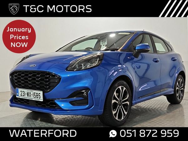 Ford Puma SUV, Petrol Hybrid, 2023, Blue