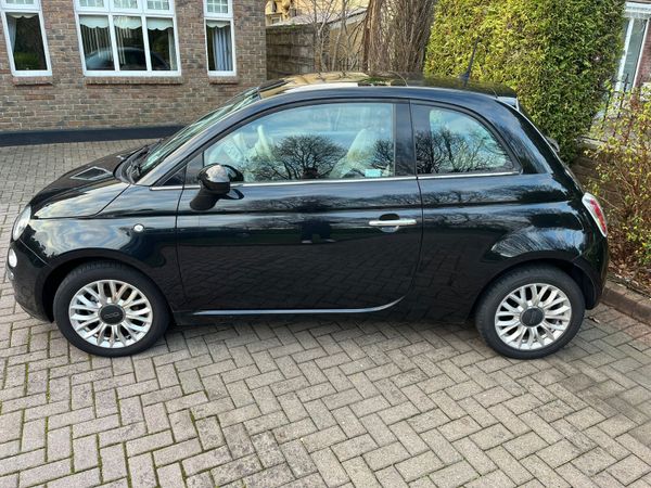 Fiat 500 Hatchback, Petrol, 2015, Black