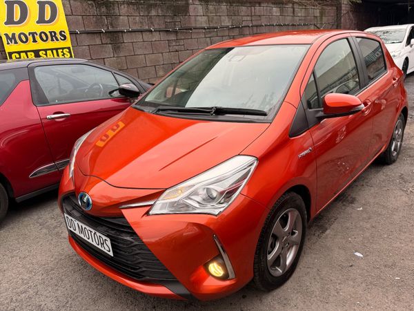 Toyota Vitz Hatchback, Petrol Hybrid, 2017, Orange