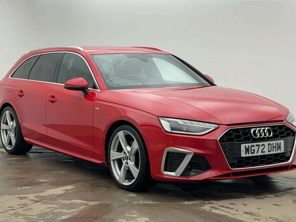 Audi A4 Estate, Diesel Hybrid, 2022, Red