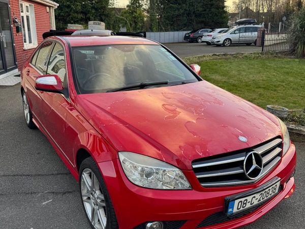 Mercedes-Benz C-Class Saloon, Petrol, 2008, Red