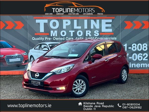 Nissan Note Hatchback, Petrol Hybrid, 2017, Red