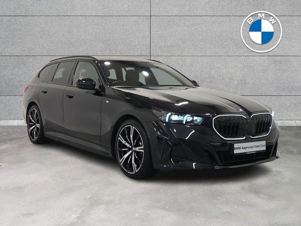BMW 5-Series Estate, Petrol Plug-in Hybrid, 2024, Black