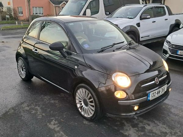 Fiat 500 Hatchback, Petrol, 2013, Black