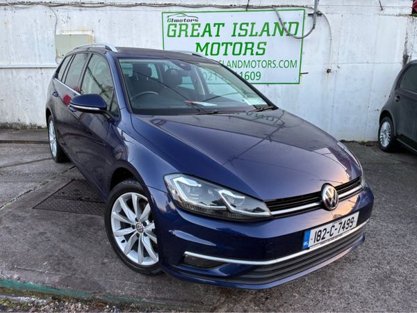 Volkswagen Golf Estate, Petrol, 2018, Blue