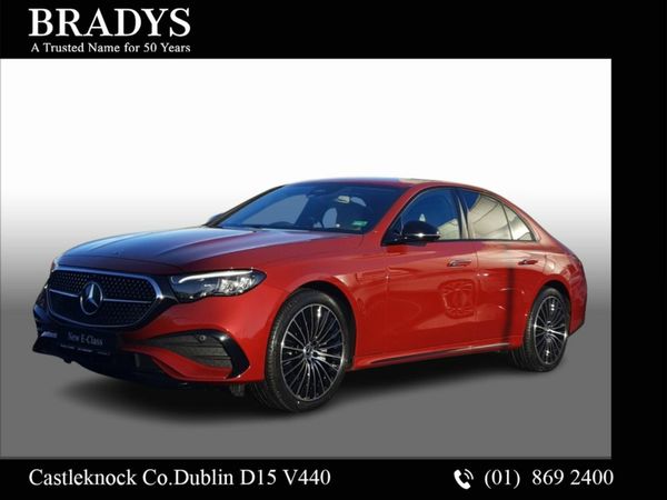 Mercedes-Benz E-Class Saloon, Diesel Plug-in Hybrid, 2026, Red