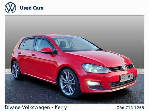 Volkswagen Golf Hatchback, Diesel, 2017, Red