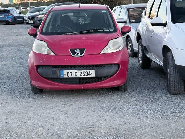 Peugeot 107 Hatchback, Petrol, 2007, Red