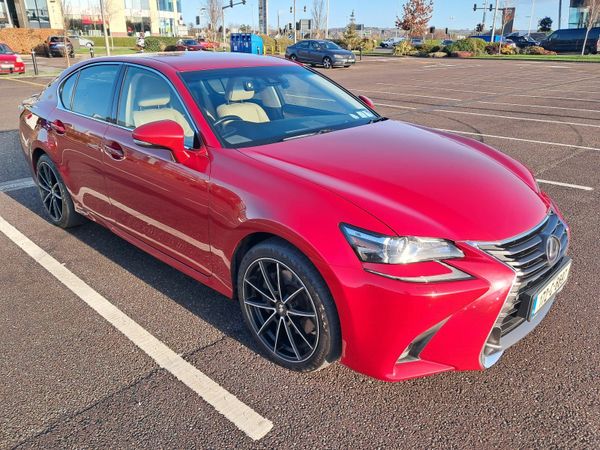 Lexus GS Saloon, Petrol Hybrid, 2017, Red