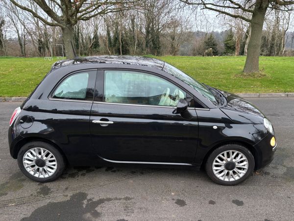Fiat 500 Hatchback, Petrol, 2015, Black