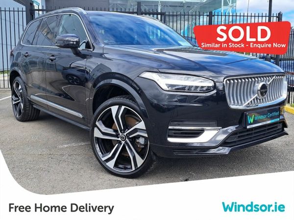 Volvo XC90 SUV, Petrol Plug-in Hybrid, 2024, Black