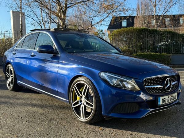 Mercedes-Benz C-Class Saloon, Petrol Plug-in Hybrid, 2016, Blue