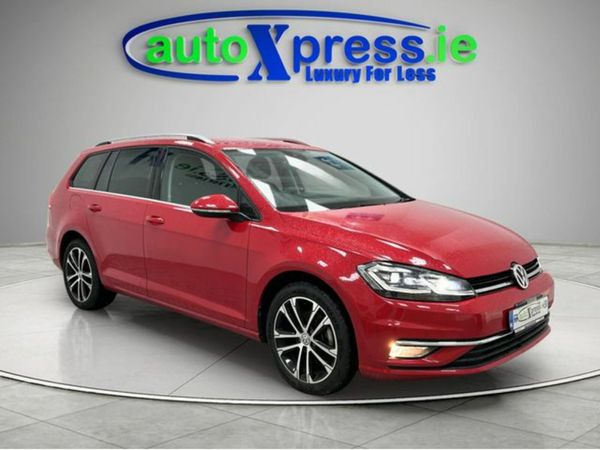 Volkswagen Golf Estate, Petrol, 2020, Red
