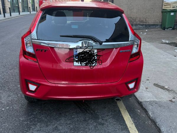 Honda Fit Hatchback, Petrol Hybrid, 2014, Red