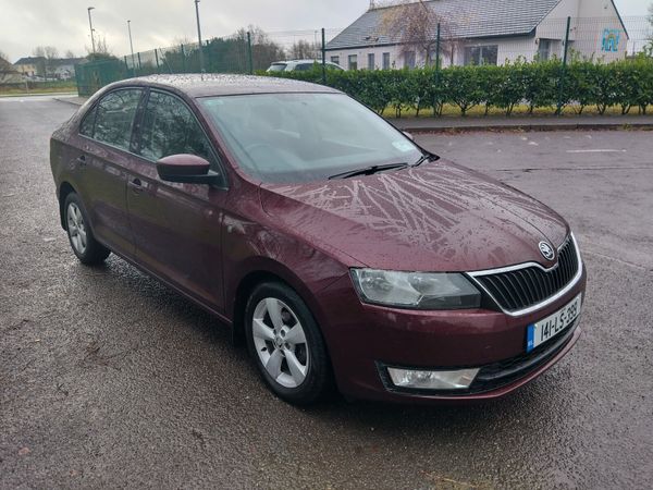 Skoda Rapid Saloon, Petrol, 2014, Red