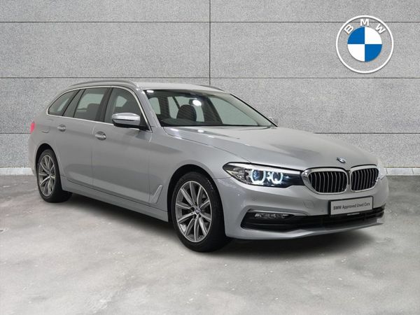 BMW 5-Series Estate, Diesel, 2018, Silver