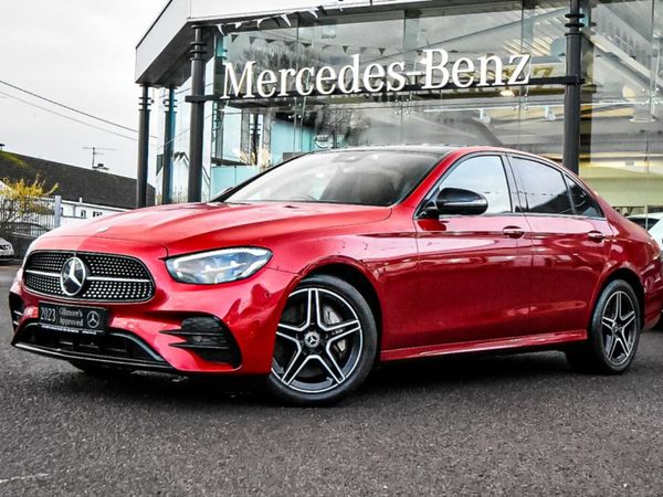 Mercedes-Benz E-Class Saloon, Diesel Plug-in Hybrid, 2023, Red