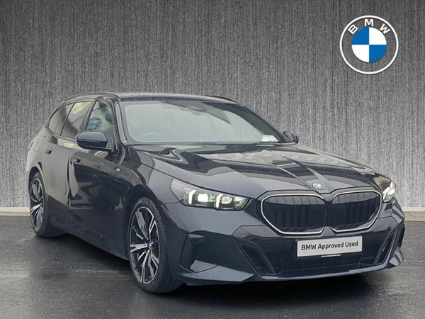BMW 5-Series Estate, Petrol Plug-in Hybrid, 2025, Black