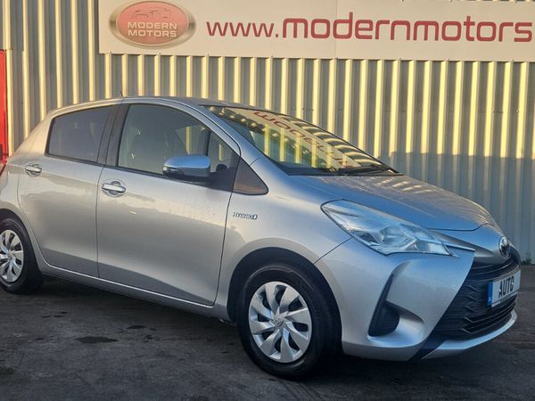 Toyota Vitz Hatchback, Petrol Hybrid, 2019, Silver