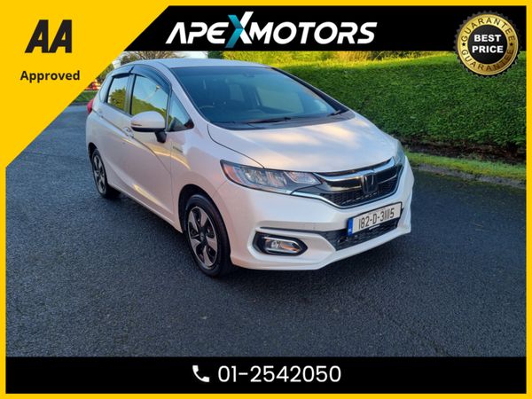 Honda Fit Hatchback, Petrol Hybrid, 2018, White