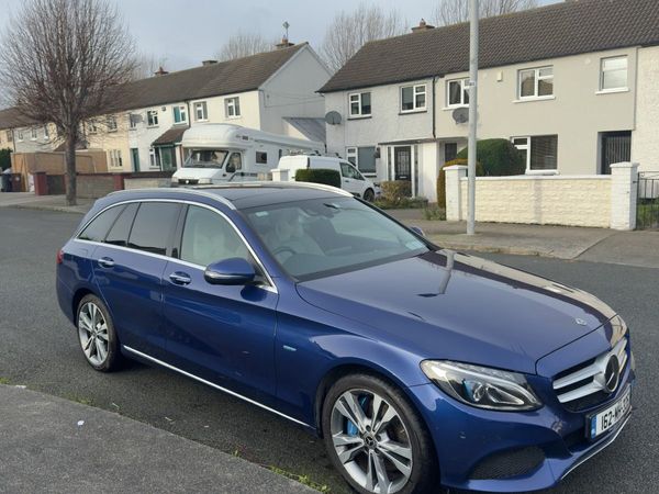 Mercedes-Benz C-Class Estate, Petrol Plug-in Hybrid, 2016, Blue