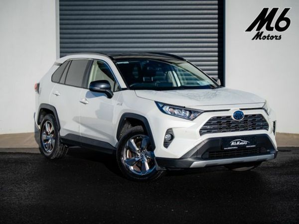 Toyota RAV4 Estate, Petrol Hybrid, 2019, White