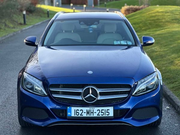 Mercedes-Benz C-Class Estate, Petrol Plug-in Hybrid, 2016, Blue