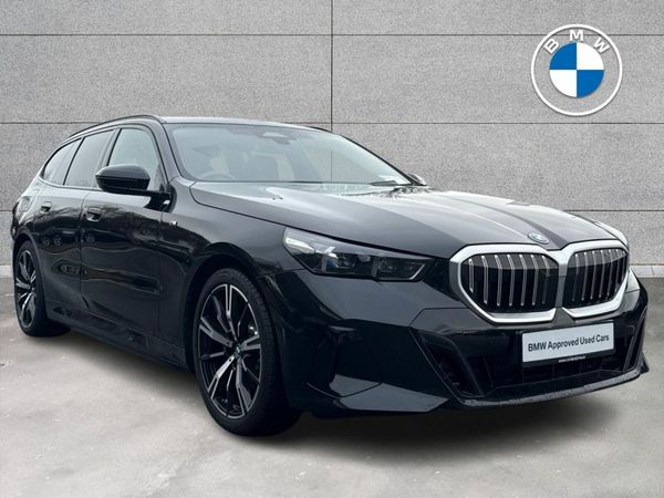 BMW 5-Series Estate, Petrol Plug-in Hybrid, 2025, Black