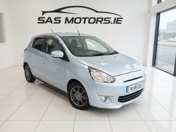 Mitsubishi Mirage Hatchback, Petrol, 2014, Silver