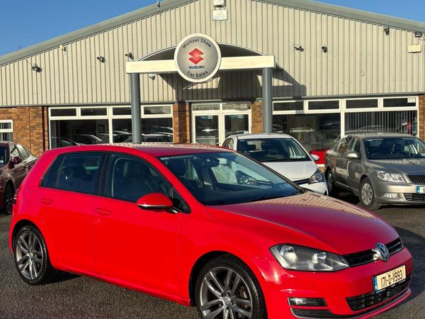 Volkswagen Golf Hatchback, Diesel, 2017, Red