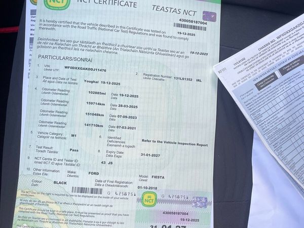 Ford Fiesta Hatchback, Petrol, 2013, Black