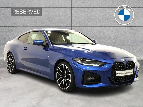 BMW 4-Series Coupe, Diesel Hybrid, 2021, Blue