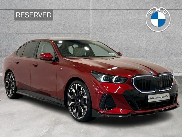 BMW 5-Series Saloon, Petrol Plug-in Hybrid, 2025, Red