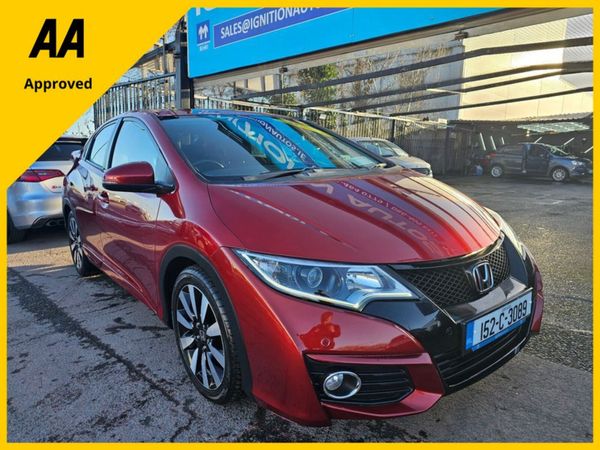 Honda Civic Hatchback, Petrol, 2015, Red