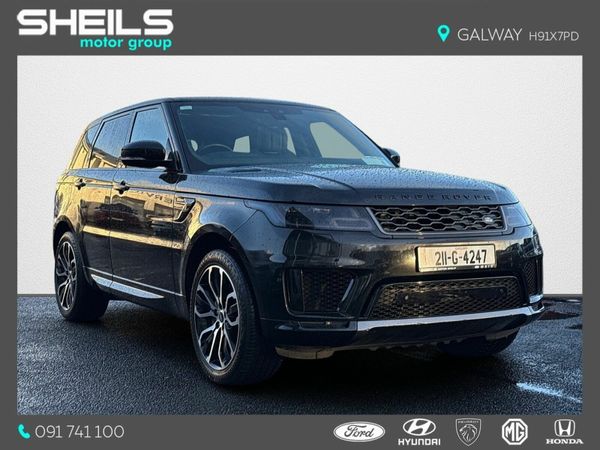 Land Rover Range Rover Sport SUV, Petrol Plug-in Hybrid, 2021, Black