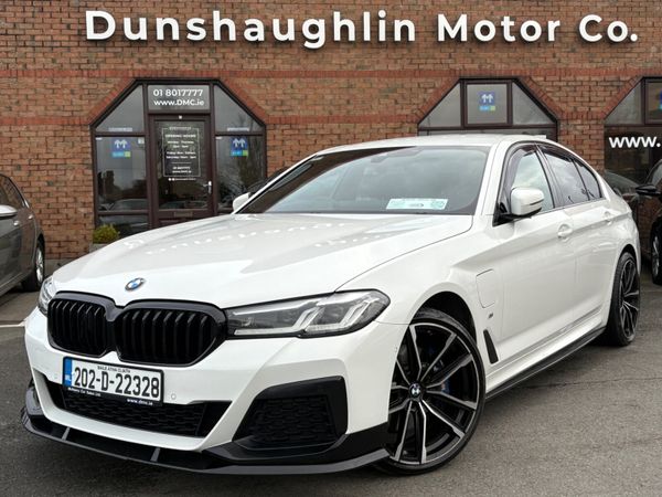 BMW 5-Series Saloon, Petrol Plug-in Hybrid, 2020, White