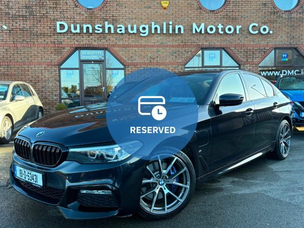 BMW 5-Series Saloon, Petrol Plug-in Hybrid, 2018, Black