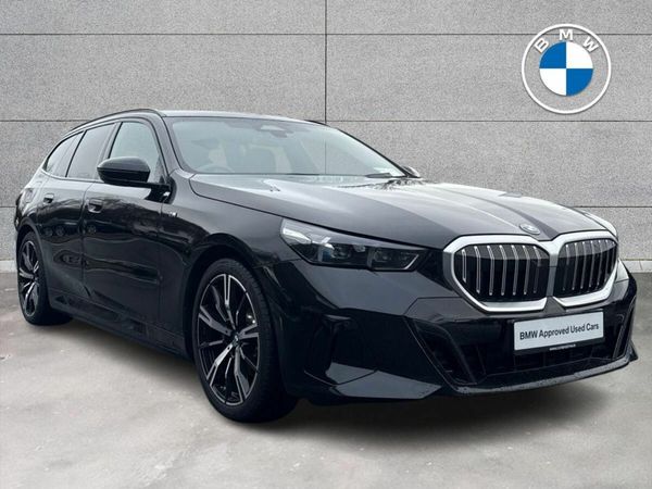 BMW 5-Series Estate, Petrol Plug-in Hybrid, 2025, Black