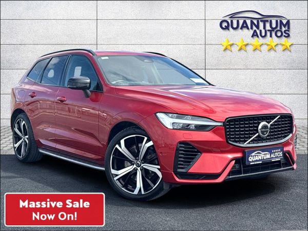 Volvo XC60 Estate, Petrol Plug-in Hybrid, 2022, Red
