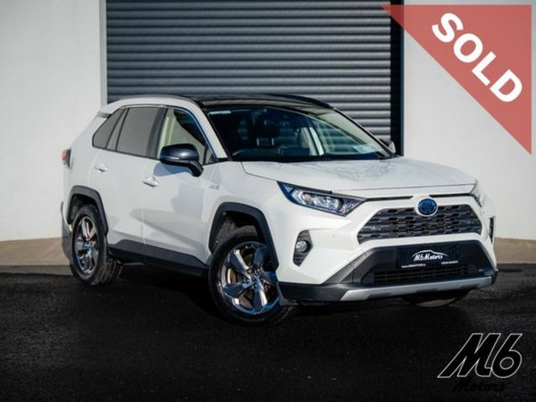 Toyota RAV4 Estate, Petrol Hybrid, 2019, White