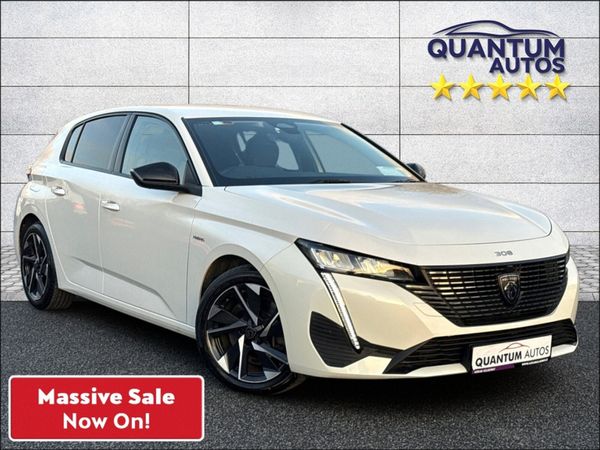 Peugeot 308 Hatchback, Petrol Plug-in Hybrid, 2022, White