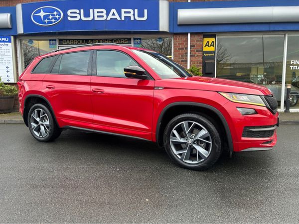 Skoda Kodiaq Estate, Petrol, 2019, Red