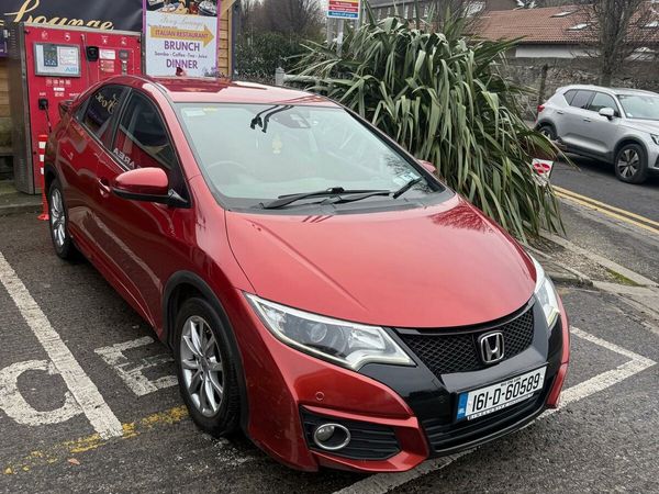 Honda Civic Hatchback, Diesel, 2016, Red