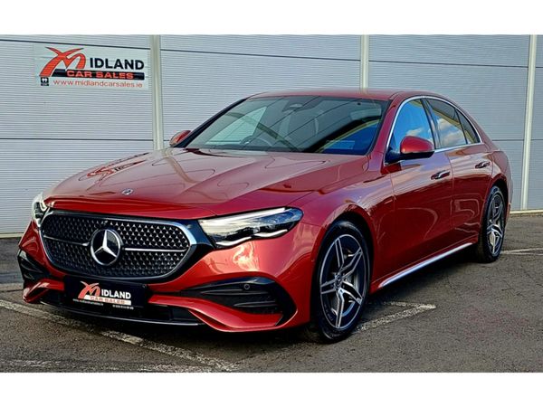 Mercedes-Benz E-Class Saloon, Diesel Hybrid, 2024, Red